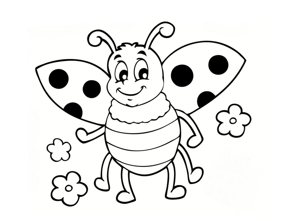 coloriage coccinelle à imprimer gratuit