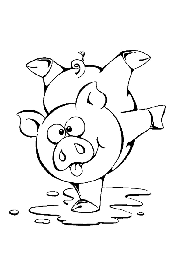 coloriage à dessiner cochon en ligne