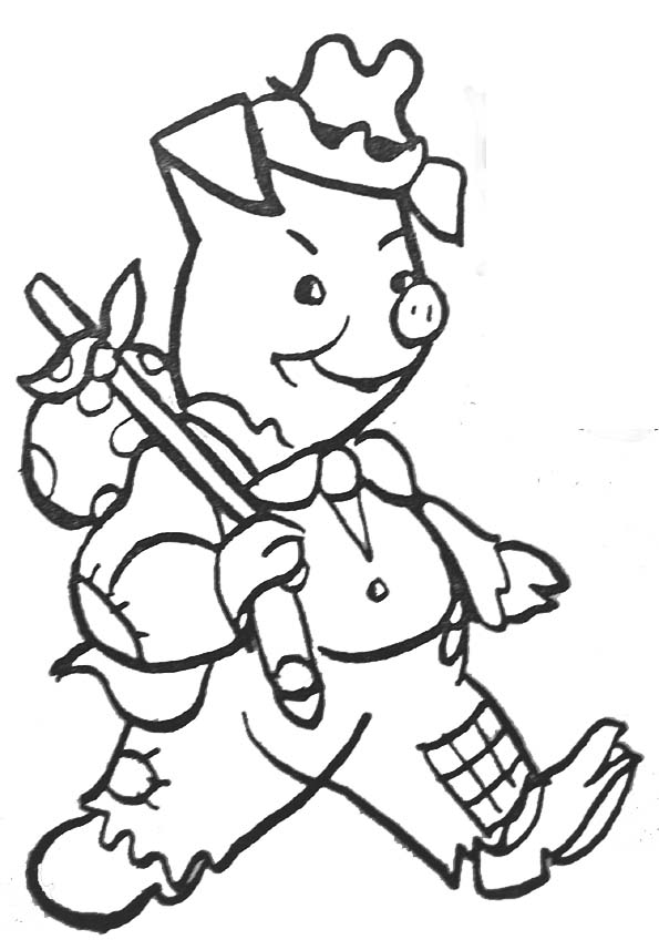 coloriage de cochon a imprimer gratuit