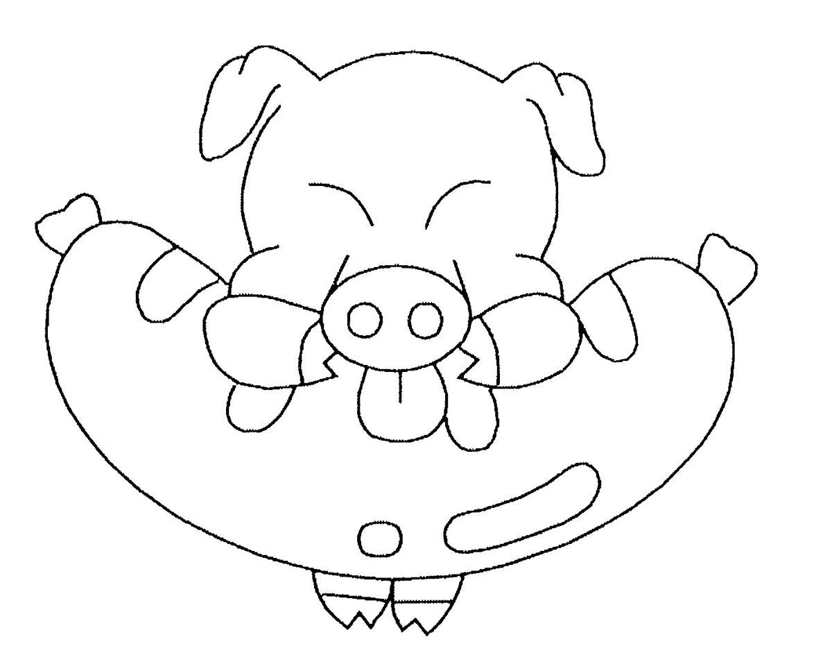 coloriage petit cochon imprimer