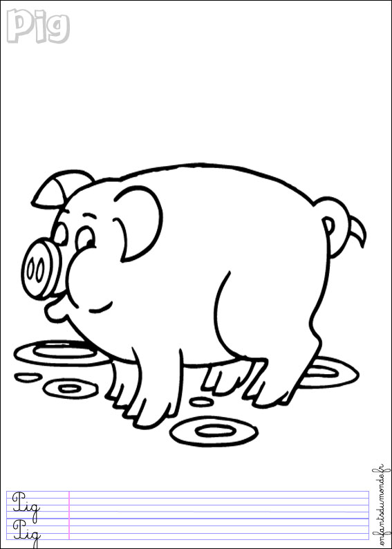 dessin a imprimer peppa cochon