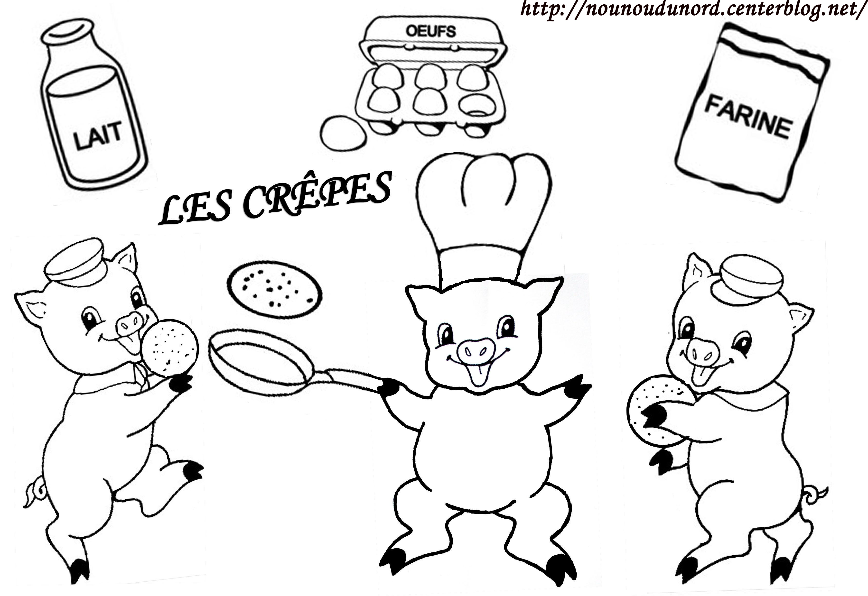 coloriage 3 cochons