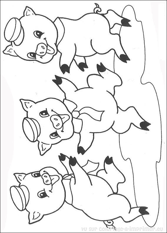 dessin à colorier cochon d'inde gratuit