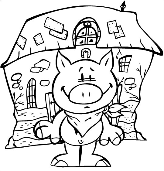 coloriage cochon toy story