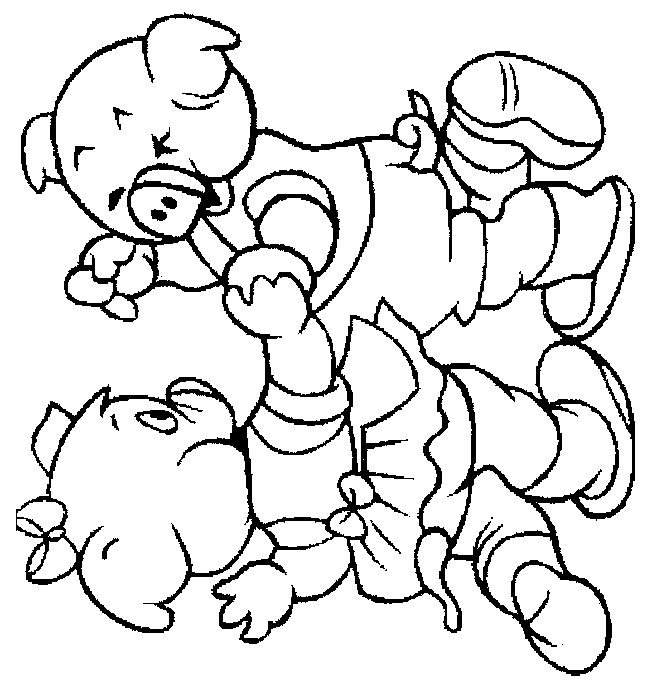 coloriage à dessiner peppa cochon en ligne