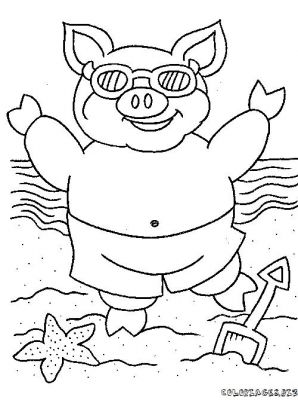 coloriage à dessiner imprimer gratuit cochon d'inde