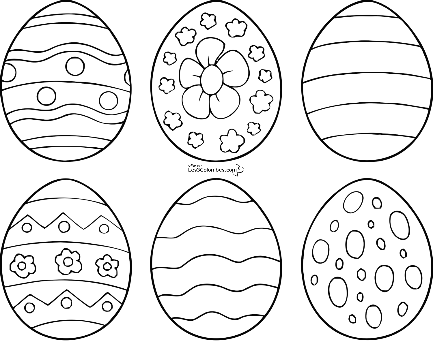 coloriage coco de paques