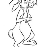 dessin à colorier coco lapin