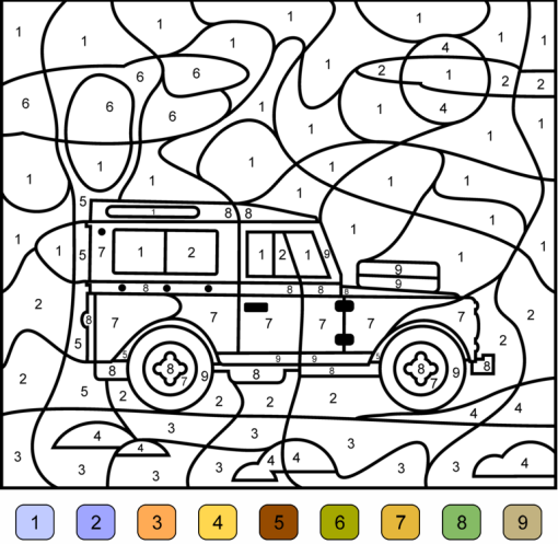 coloriage codé ps maternelle