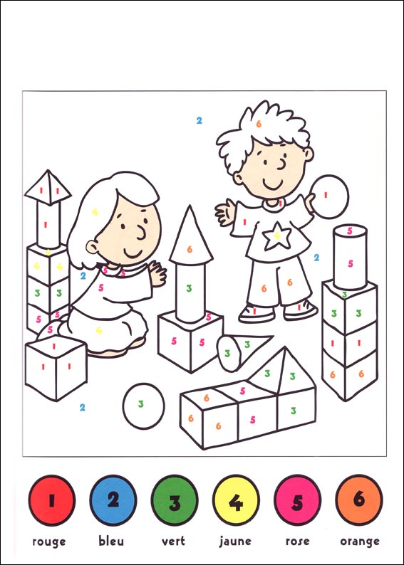 Coloriage Codé à colorier - Dessin à imprimer coloriage codé français cycle 3