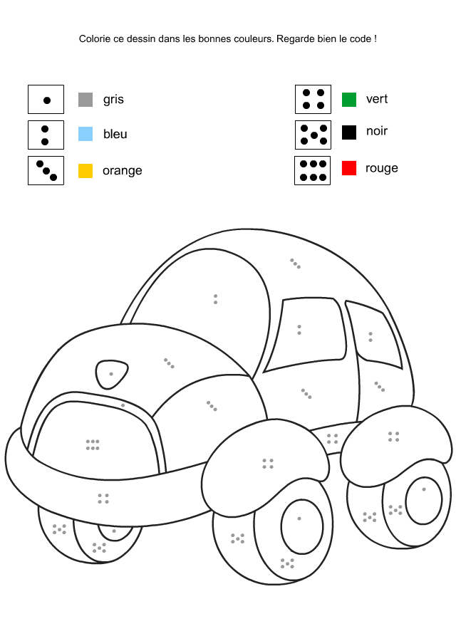 coloriage à dessiner codé elmer