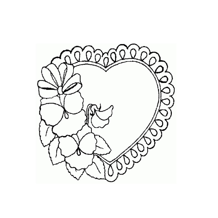 coloriage  dessiner coeur