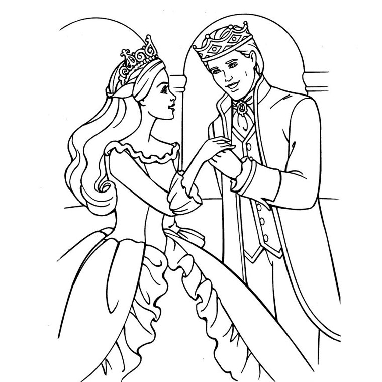 coloriage de barbie et ken en ligne