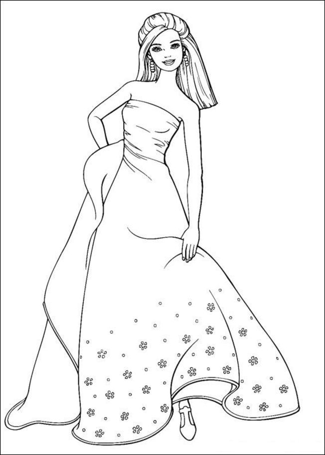 coloriage barbie