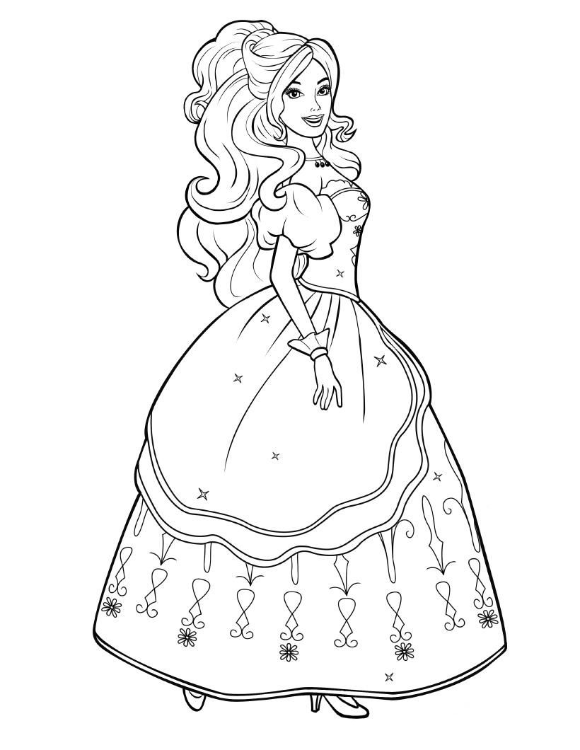 coloriage barbie