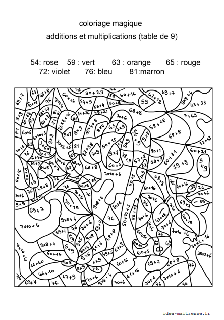 coloriage à dessiner magique ce2 sedrap