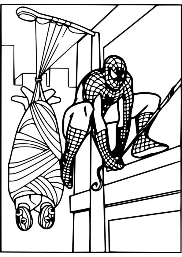 coloriage 0 imprimer spiderman