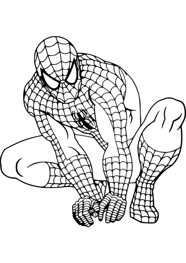 119 dessins de coloriage Spiderman à imprimer