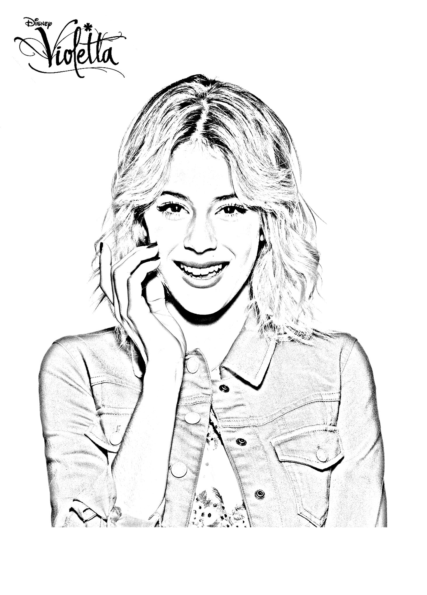 Coloriage Violetta Disney Channel