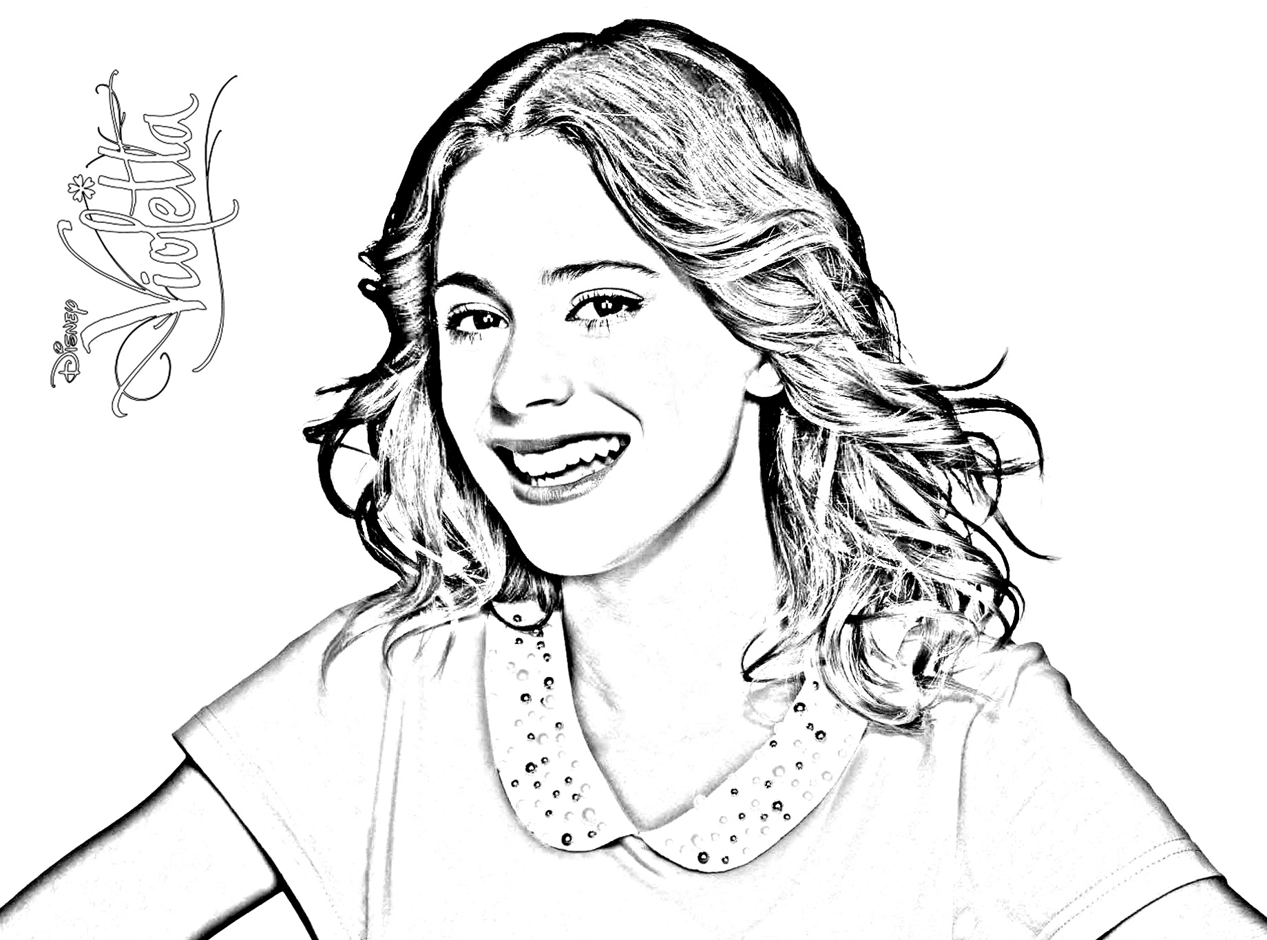 tag coloriage de violetta