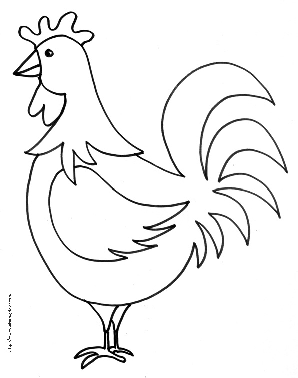 dessin à colorier du coq portugais