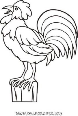 Coloriage Coq à colorier - Dessin à imprimer dessin codé coq
