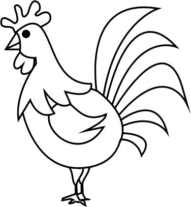 coloriage à imprimer coq