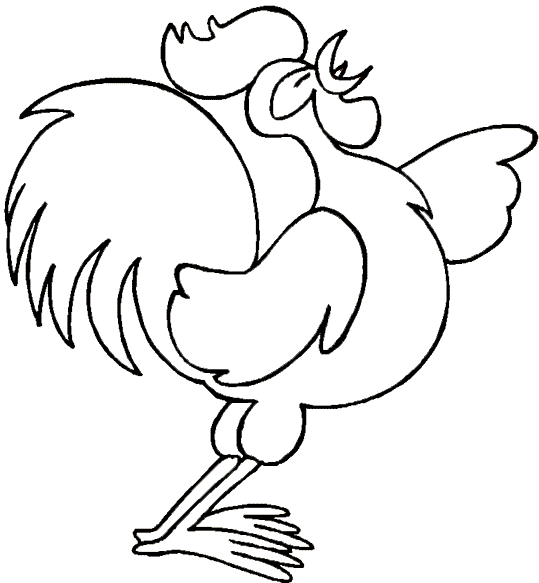 coloriage coq