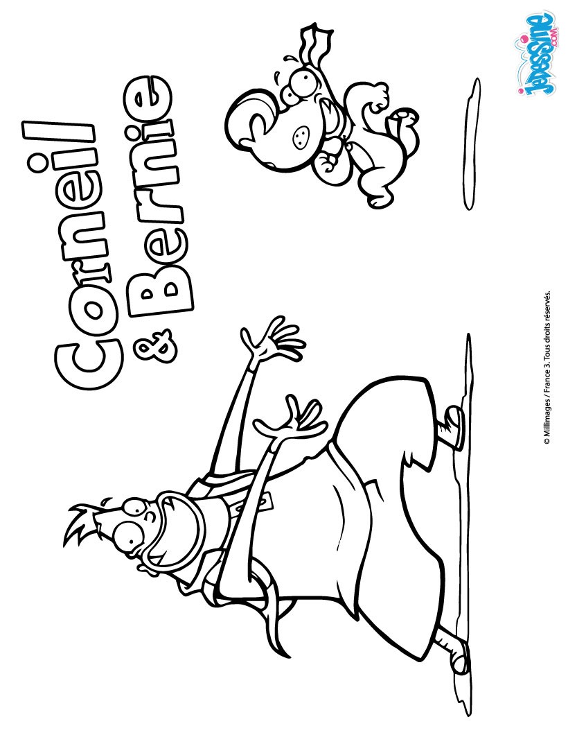 coloriage de corneil et bernie