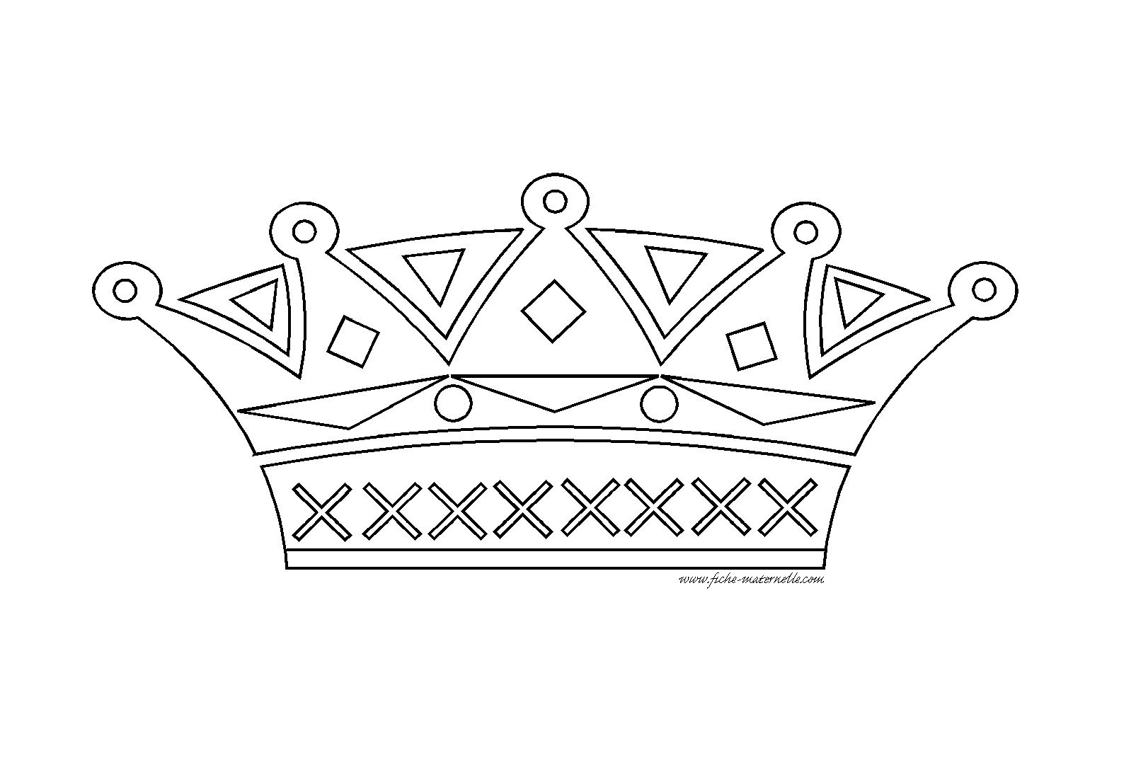 coloriage couronne gratuit