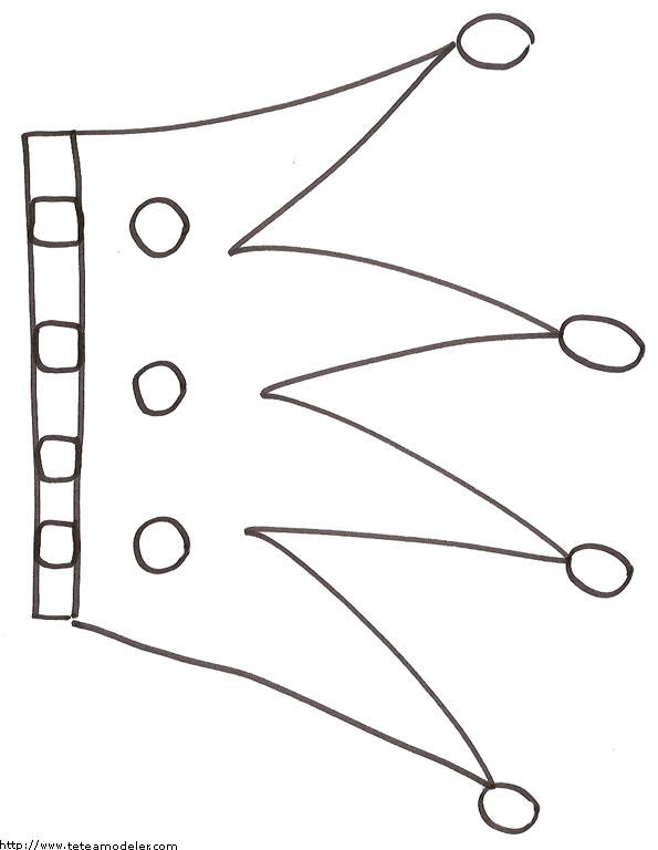 coloriage  dessiner couronne maternelle