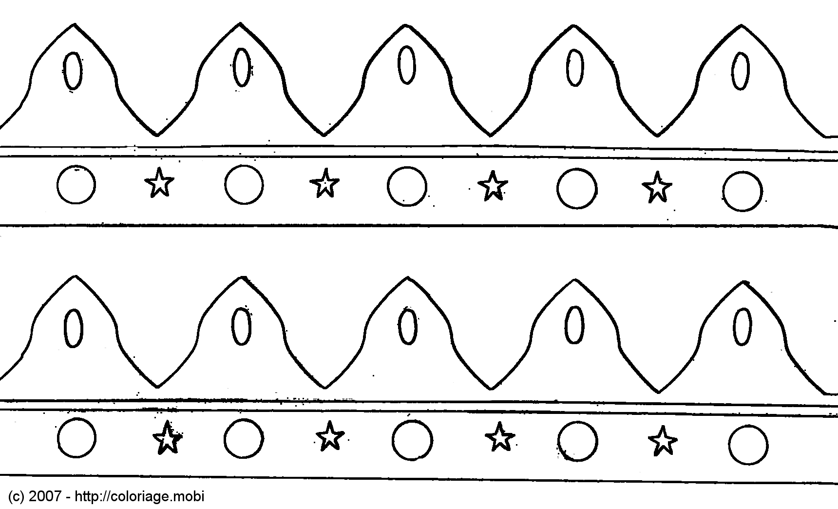 coloriage  dessiner couronne de noel