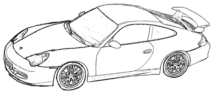 coloriage course cars