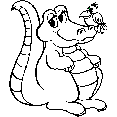 coloriage crocodile en ligne