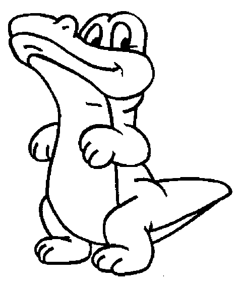 coloriage à dessiner crocodile imprimer gratuit