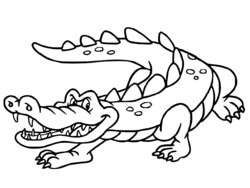 dessin bébé crocodile
