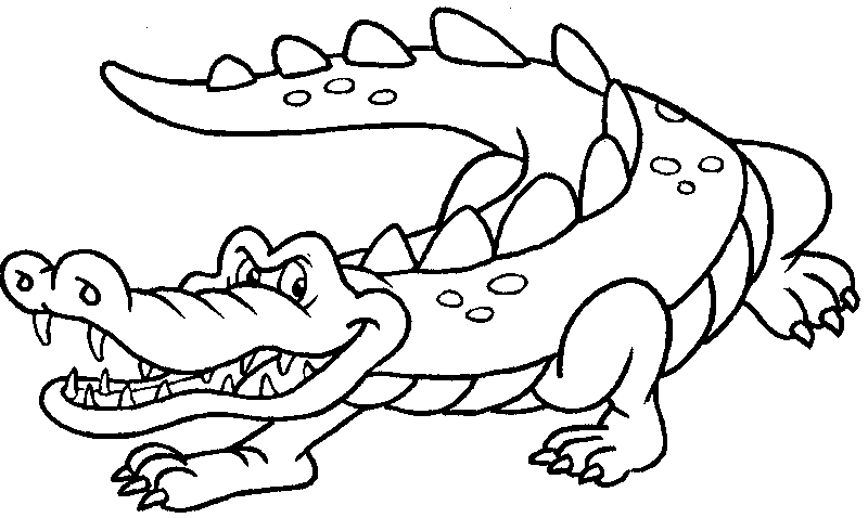 coloriage à imprimer crocodile