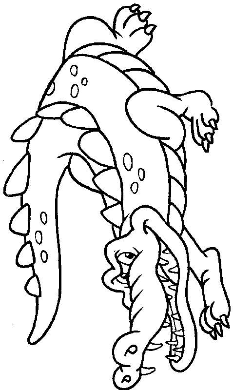 dessin crocodile et serpent