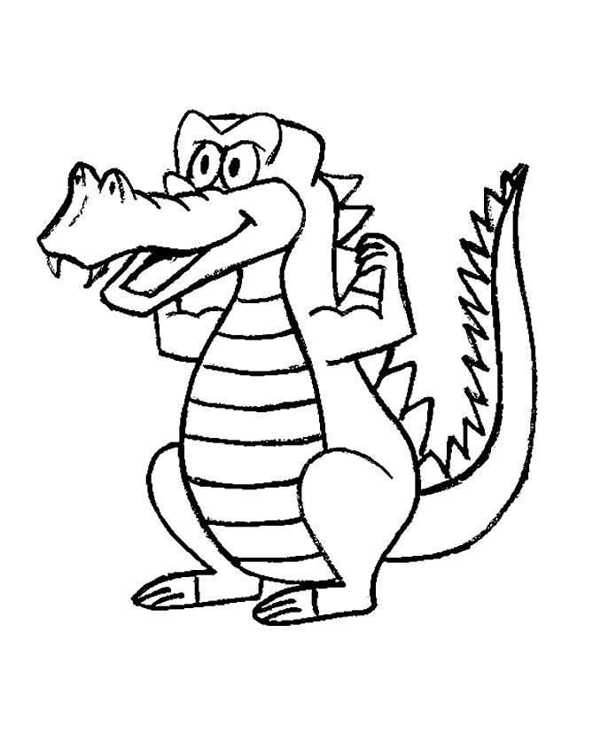coloriage � dessiner chima crocodile