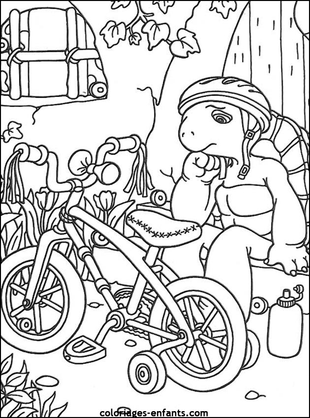 Coloriage Cyclisme à colorier - Dessin à imprimer dessin de cycliste du tour de france