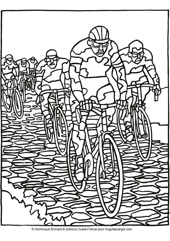 dessin coureur cycliste