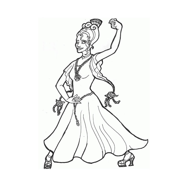 coloriages danses monde