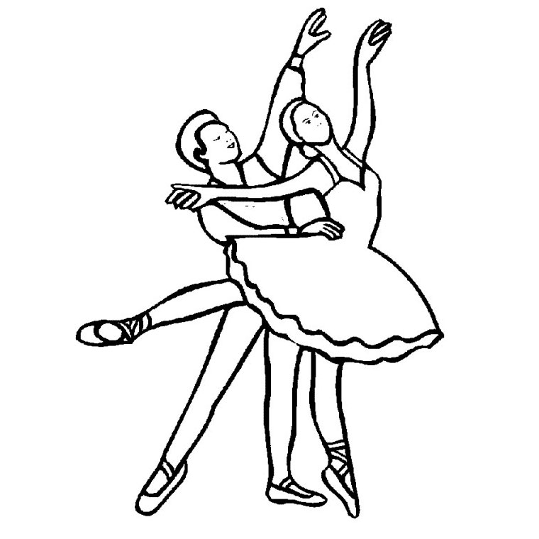 coloriage danse gratuit a imprimer