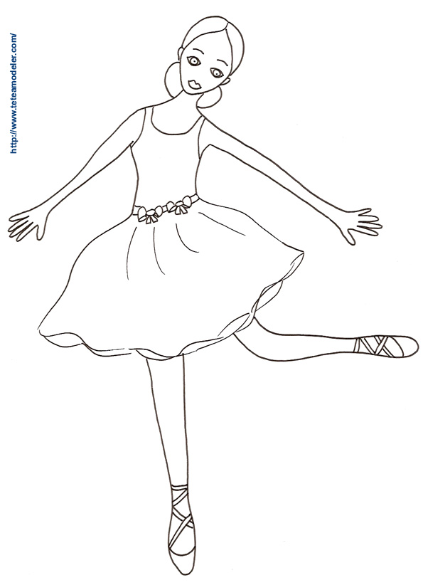 28 Dessins De Coloriage Danseuse à Imprimer