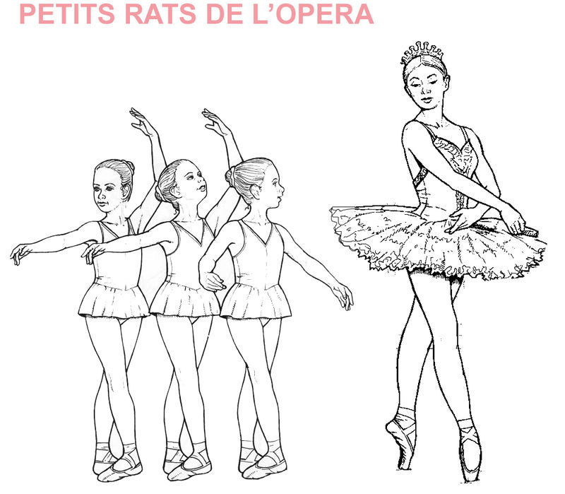 coloriage danse classique imprimer gratuit