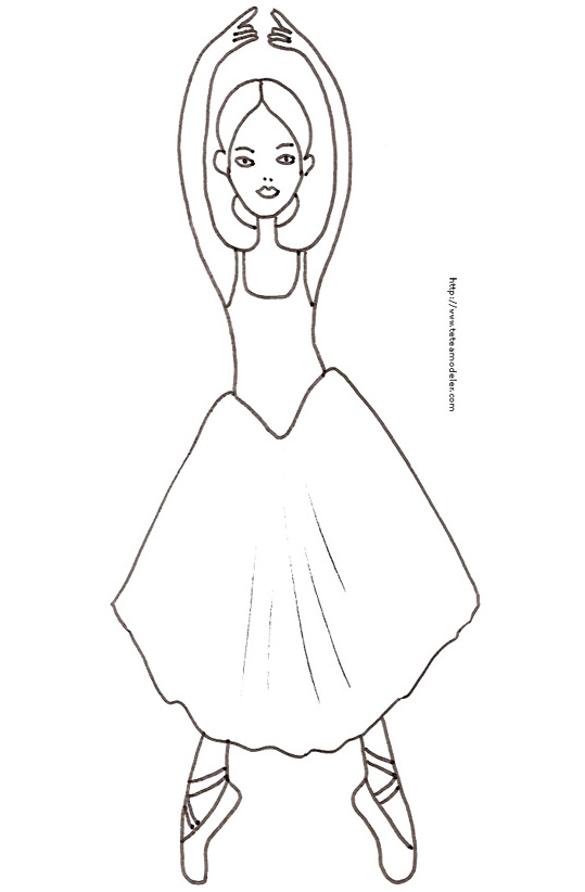 tfou coloriage danseuse