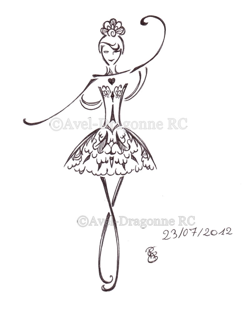 dessin a colorier danse classique a imprimer