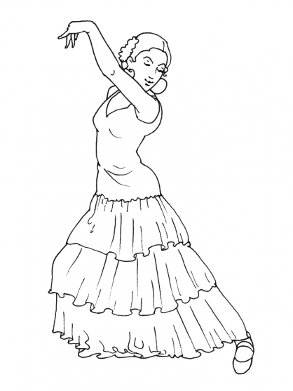 coloriage danse classique imprimer gratuit