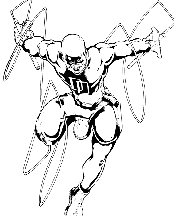 coloriage daredevil