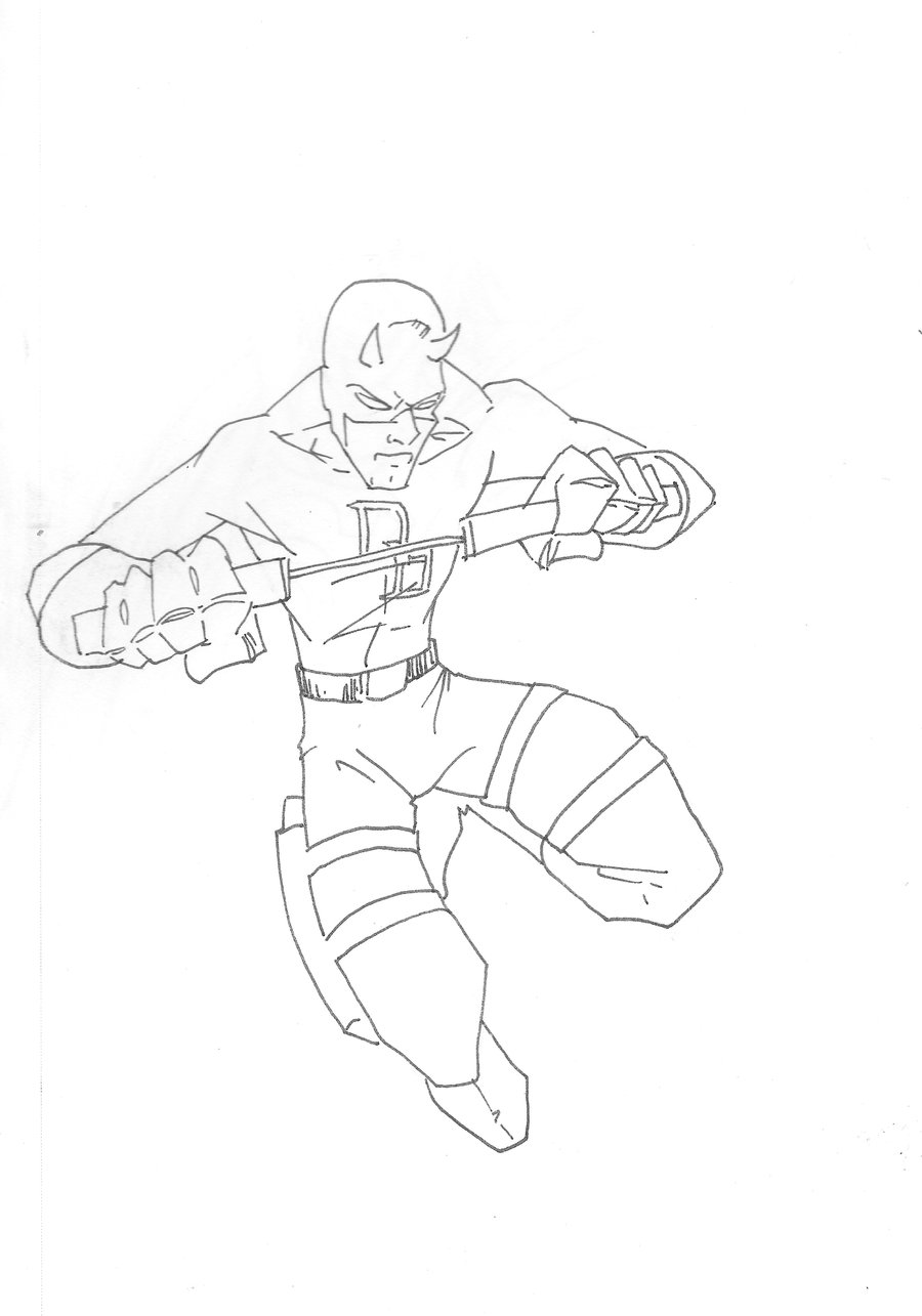 Coloriage Daredevil à colorier - Dessin à imprimer dessin gratuit daredevil
